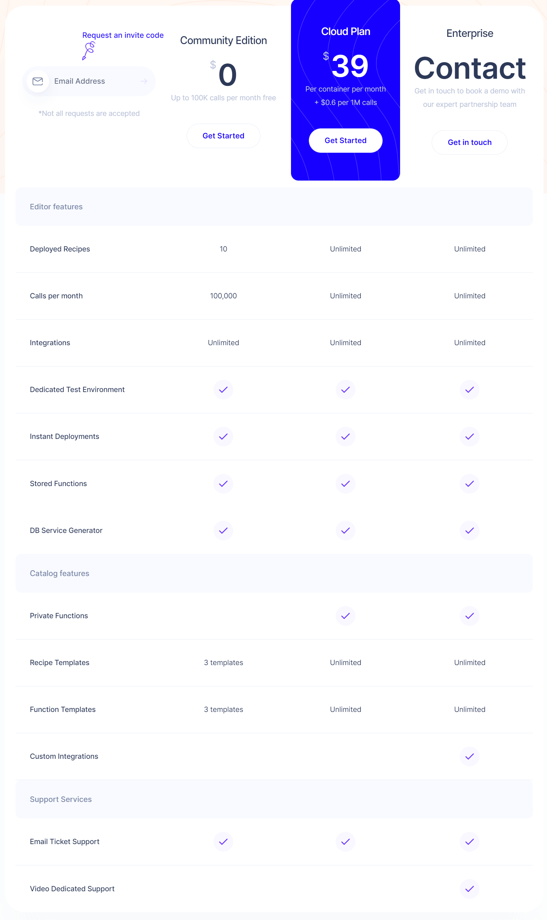 Buildable - 料金プラン画像